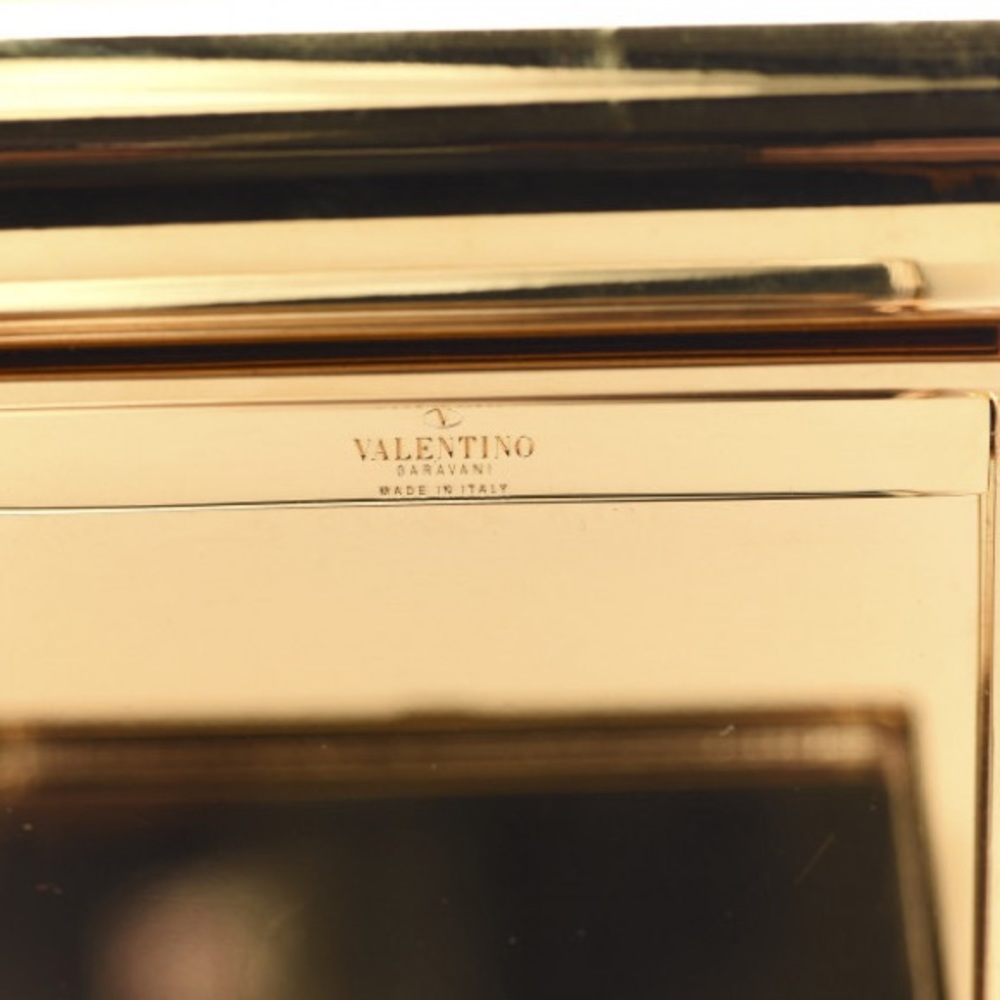 BNWT Valentino Rockstud Minaudiere Azzurro Charm Lipstick Holder Clutch - Picture 5 of 13